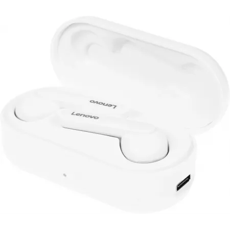 Гарнитура внутриканальные Lenovo HT28 белый беспроводные bluetooth в ушной раковине (УТ000023560)