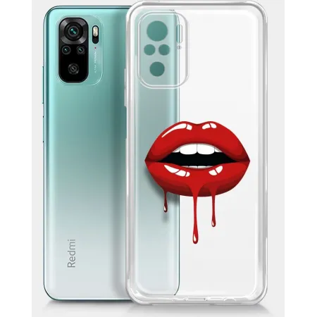 Чехол (клип-кейс) BoraSCO для Xiaomi Redmi Note 10/10S ArtWorks прозрачный/рисунок (51606)