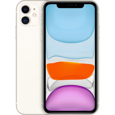 Смартфон Apple A2221 iPhone 11 128Gb 4Gb белый моноблок 3G 4G 1Sim 6.1" 828x1792 iOS 15 12Mpix 802.11 a/b/g/n/ac/ax NFC GPS GSM900/1800 GSM1900 TouchSc Protect