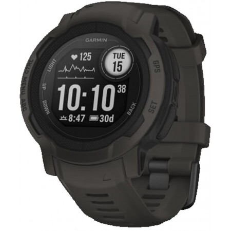 Смарт-часы Garmin Instinct 2 45мм 0.9" LCD корп.темно-серый рем.темно-серый разм.брасл.:22мм (010-02626-00)