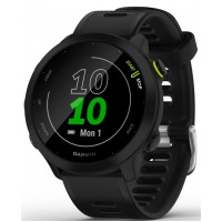 Смарт-часы Garmin Forerunner 55 42мм 1.04" LCD корп.черный рем.черный разм.брасл.:127-220мм (010-02562-10)