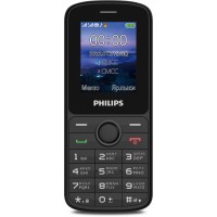 Мобильный телефон Philips E2101 Xenium черный моноблок 2Sim 1.77" 128x160 Thread-X GSM900/1800 MP3 FM microSD max32Gb