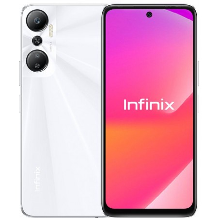 Смартфон Infinix X6826B Hot 20 128Gb 6Gb белый моноблок 3G 4G 2Sim 6.82" 720x1640 Android s 50Mpix 802.11 a/b/g/n/ac NFC GPS GSM900/1800 GSM1900 TouchSc FM A-GPS microSD max1024Gb