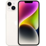 Смартфон Apple A2884 iPhone 14 128Gb 6Gb сияющая звезда моноблок 3G 4G 2Sim 6.1" 1170x2532 iOS 15 12Mpix 802.11 a/b/g/n/ac/ax NFC GPS GSM900/1800 GSM1900 TouchSc Protect