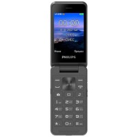 Мобильный телефон Philips E2602 Xenium темно-серый раскладной 2Sim 2.8" 240x320 Nucleus 0.3Mpix GSM900/1800 FM microSD max32Gb