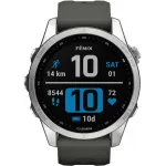 Смарт-часы Garmin Fenix 7S 1.2" корп.серый рем.черный (010-02539-01)
