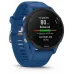 Смарт-часы Garmin Forerunner 255 33мм 1.3" корп.черный силикон рем.синий (010-02641-11)