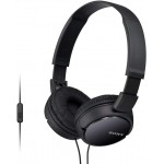 Гарнитура накладные Sony MDR-ZX110AP 1.2м черный проводные оголовье (MDR-ZX110APBC1E)