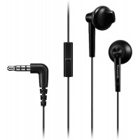 Гарнитура вкладыши Panasonic RP-TCM55GC-K 1.2м черный проводные в ушной раковине