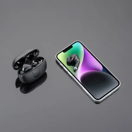 Гарнитура внутриканальные Deppa 44195 черный беспроводные bluetooth в ушной раковине