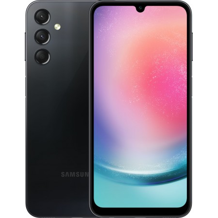 Смартфон Samsung SM-A245F Galaxy A24 128Gb 4Gb черный моноблок 3G 4G 2Sim 6.5" 1080x2340 Android 13 50Mpix 802.11 a/b/g/n/ac NFC GPS GSM900/1800 GSM1900 TouchSc microSD max1024Gb