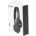 Гарнитура накладные Sony MDR-ZX110AP 1.2м черный проводные оголовье