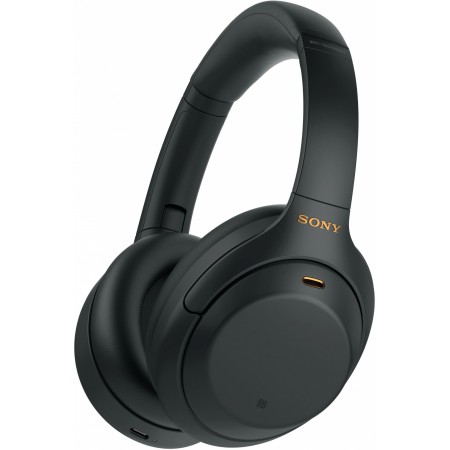 Гарнитура накладные Sony WH-1000XM4 1.2м черный беспроводные bluetooth оголовье (WH-1000XM4/BC)