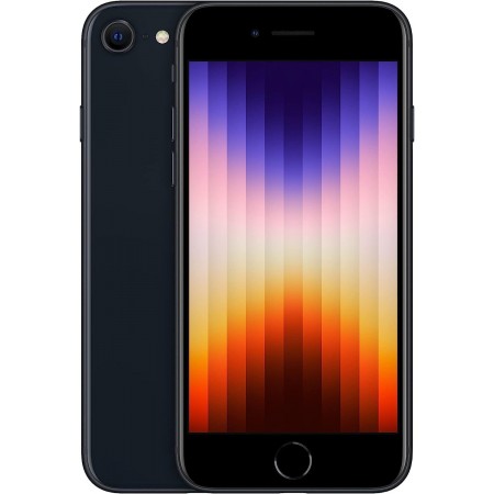 Смартфон Apple A2782 iPhone SE 2022 64Gb 4Gb темная ночь моноблок 3G 4G 1Sim 4.7" 750x1334 iOS 16 12Mpix 802.11 a/b/g/n/ac/ax NFC GPS GSM900/1800 TouchSc Protect