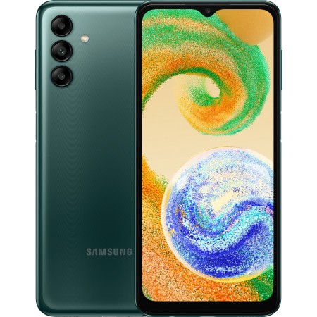 Смартфон Samsung SM-A047F Galaxy A04s 64Gb 4Gb зеленый моноблок 3G 4G 2Sim 6.5" 720x1600 Android 11 50Mpix 802.11 a/b/g/n/ac GPS GSM900/1800 GSM1900 TouchSc microSD max1024Gb