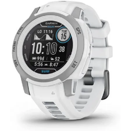 Смарт-часы Garmin Instinct 2s Solar 40мм 1.2" AMOLED корп.черный/белый рем.белый (010-02564-03)