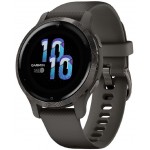 Смарт-часы Garmin Venu 2S 27.9мм 1.2" AMOLED корп.черный рем.графитовый разм.брасл.:110-175мм (010-02429-10)