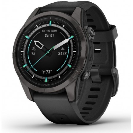 Смарт-часы Garmin Epix Pro Gen 2 Sapphire 30.4мм 1.2" AMOLED корп.черный рем.черный (010-02802-15)
