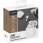 Гарнитура вкладыши Deppa Air Dream белый беспроводные bluetooth в ушной раковине (44160)