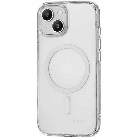 Чехол (клип-кейс) uBear для Apple iPhone 15 Real Mag Case with MagSafe прозрачный (CS252TT61RL-I23M)