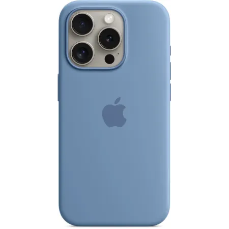 Чехол (клип-кейс) Apple для Apple iPhone 15 Pro Silicone Case MT1L3FE/A with MagSafe Winter Blue