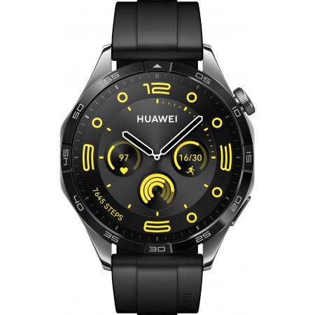 Смарт-часы Huawei Watch GT 4 Phoinix-B19F 46мм 1.43" AMOLED корп.черный рем.черный разм.брасл.:140-210мм (55020BGT)