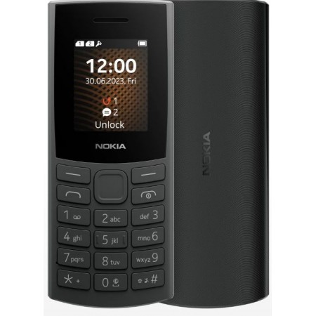 Мобильный телефон Nokia 106 (TA-1564) DS EAC черный моноблок 2Sim 1.8" 120x160 Series 30+ GSM900/1800 GSM1900 FM microSD max32Gb