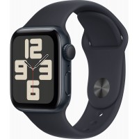 Смарт-часы Apple Watch SE 2023 A2722 40мм OLED корп.темная ночь Sport Band рем.темная ночь разм.брасл.:130-180мм (MR9X3LL/A)