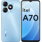 Смартфон Itel A665L A70 256Gb 4Gb голубой моноблок 3G 4G 2Sim 6.6" 720x1612 Android 13 13Mpix 802.11 b/g/n GPS GSM900/1800 GSM1900 FM microSDXC max2048Gb