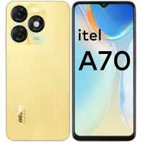 Смартфон Itel A665L A70 128Gb 3Gb золотой моноблок 3G 4G 2Sim 6.6" 720x1612 Android 13 13Mpix 802.11 b/g/n GPS GSM900/1800 GSM1900 TouchSc FM microSDXC max2048Gb