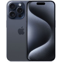 Смартфон Apple A3104 iPhone 15 Pro 128Gb синий титан моноблок 3G 4G 2Sim 6.1" 1179x2556 iOS 17 48Mpix 802.11 a/b/g/n/ac/ax NFC GPS GSM900/1800 TouchSc Protect