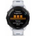 Смарт-часы Garmin Forerunner 265 33мм 1.3" AMOLED корп.черный/белый силикон рем.белый (010-02810-11)