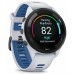 Смарт-часы Garmin Forerunner 265 33мм 1.3" AMOLED корп.черный/белый силикон рем.белый (010-02810-11)