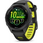 Смарт-часы Garmin Forerunner 265S 27.5мм 1.1" AMOLED корп.черный силикон рем.черный/желтый (010-02810-13)