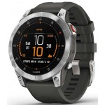 Смарт-часы Garmin Epix Gen 2 33.02мм 1.3" AMOLED корп.черный/стальной рем.серый (010-02582-01)
