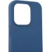 Чехол (клип-кейс) Deppa для Apple iPhone 15 Pro Liquid Silicone синий