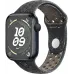 Смарт-часы Apple Watch Series 9 A2978 41мм OLED корп.темная ночь Nike Sport Band рем.темная ночь разм.брасл.:130-180мм (MR9L3LL/A/MUUN3AM/A)