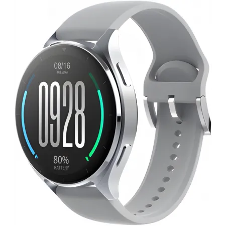 Смарт-часы Xiaomi Watch 2 46мм 1.43" AMOLED корп.серебристый рем.серый разм.брасл.:140-210мм (BHR8034GL)