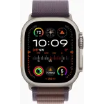 Смарт-часы Apple Watch Ultra 2 A2986 49мм OLED корп.титан Alpine loop рем.индиго разм.брасл.:130-160мм (MRER3LW/A)