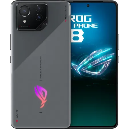 Смартфон Asus AI2401_A ROG Phone 8 256Gb 12Gb серый моноблок 3G 4G 2Sim 6.78" 1080x2400 Android 14 50Mpix 802.11 a/b/g/n/ac/ax/be NFC GPS GSM900/1800 GSM1900 TouchSc Protect