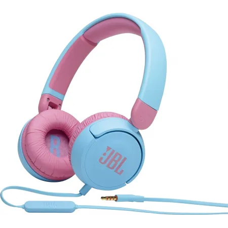 Гарнитура накладные JBL JR310 1м голубой/розовый проводные оголовье (JBLJR310BLU)