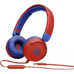 Гарнитура накладные JBL JR310 1м красный/синий проводные оголовье (JBLJR310RED)