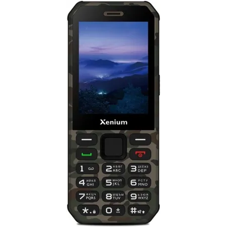 Мобильный телефон XENIUM X300 зеленый моноблок 2Sim 2.8" 240x320 Nucleus 0.3Mpix GSM900/1800 MP3 FM microSD max32Gb