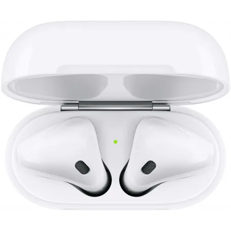 Гарнитура вкладыши Apple AirPods 2 A2032,A2031,A1602 белый беспроводные bluetooth в ушной раковине (MV7N2CH/A)