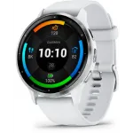 Смарт-часы Garmin Venu 3 35.4мм 1.4" AMOLED корп.серый/серебристый рем.белый (010-02784-00)