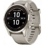 Смарт-часы Garmin Fenix 7S Pro 30.4мм 1.2" transflective корп.серебристый рем.графитовый (010-02776-00)