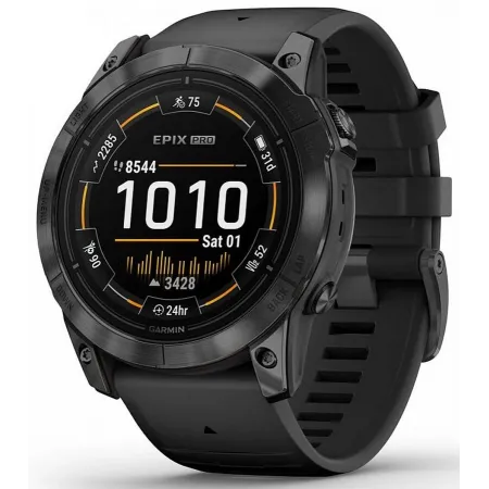 Смарт-часы Garmin Epix Pro gen.2 51мм 1.4" AMOLED корп.серый рем.черный (010-02804-21)