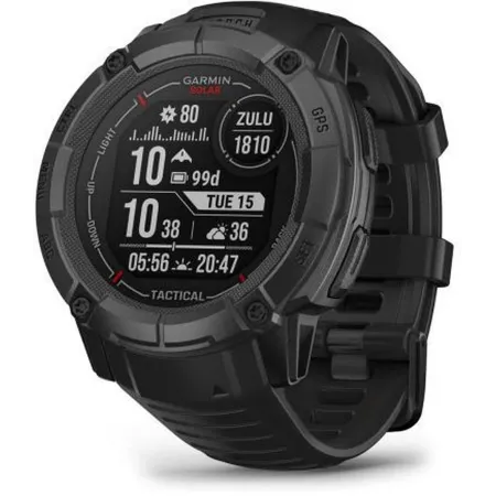 Смарт-часы Garmin Instinct 2X Solar Tactical Edition 50мм 1" MIP корп.черный рем.черный (010-02805-03)