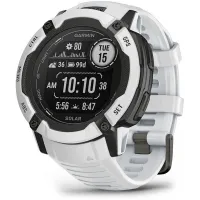 Смарт-часы Garmin Instinct 2X Solar 50мм 1" MIP корп.белый/черный рем.белый (010-02805-04)