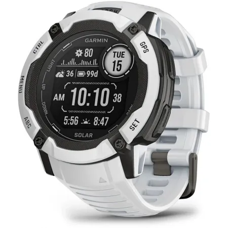 Смарт-часы Garmin Instinct 2X Solar 50мм 1" MIP корп.белый/черный рем.белый (010-02805-04)